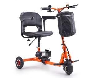 VEVOR Scooter de Movilidad Plegable de 3 Ruedas para Mayores Scooter de Movilidad Eléctrico Portátil Scooter de Movilidad de Todoterreno con Batería de Iones de Litio de 48 V, Soporte Máximo 150 kg