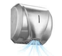 VEVOR Secador de Manos Automático de Velocidad 1800 W con Filtro HEPA, Secador de Manos de Aire de Acero Inoxidable, Montaje en Pared para Baños Hoteles Oficinas Hospitales Aeropuertos Uso Comercial