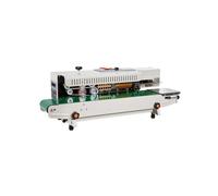 VEVOR Selladora de Bolsas Continua con Función de Inflado Ancho de Sellado de 6-12 mm, Selladora de Banda Horizontal con Control de Temperatura Digital para Películas de Plástico de 0,02-0,8 mm