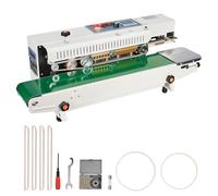 VEVOR Selladora de Bolsas Continua de Banda, Ancho de Sellado de 6-12 mm, Selladora de Banda Horizontal 900WSA