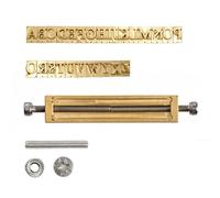 VEVOR Sellos para Cuero de Letras 26 Piezas Troqueles de Golpe de Metal, para Estampado en Papel Madera Plástico, Compatible con Máquina Troqueladora VEVOR, Alfabeto A-Z, Kit Completo de Accesorios