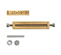 VEVOR Sellos para Cuero de Números 10 Piezas Troqueles de Golpe de Metal, para Estampado en Papel, Madera, Plástico, Compatible con Máquina Troqueladora VEVOR, 0-9, con Pinzas Tornillos Llave Allen