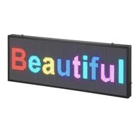 VEVOR Señal LED programable, P5 a todo color, panel de desplazamiento LED, panel de anuncios DIY, control WIFI USB, datos, horas e imágenes, señal de carga de mensajes, 67 x 35 cm