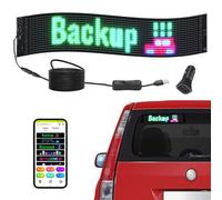 VEVOR Señal Luminosa LED Programable Flexible, Cartelera Desplazable a Todo Color P6, Panel Publicitario LED, Control de Aplicación Bluetooth, para Tienda, Bar, Publicidad, 68x12 cm