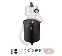 VEVOR Separador de Polvo Ciclónico con Tanque de Metal Capacidad de 50 L Colector de Polvo Ciclónico ABS con Adaptador de 50 mm Manguera de 2 m para Aspiradoras de Polvo de Taller Húmedo/Seco