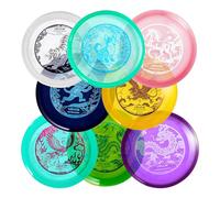 VEVOR Set de Iniciación Disco Golf para Principiantes para Entrenamiento de Fuerza Corporal Completo, con Putter, Driver de Rango Medio, para Jardín, Césped, Playa, Parque y Exteriores, 8 uds