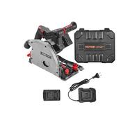 VEVOR Sierra Circular Inalámbrica con Hoja de 139,7 mm, Batería de 20 V y 4 Ah
