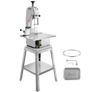 VEVOR Sierra de Cinta Eléctrica Comercial para Carne 850 W 495 x 550 x 1320 mm