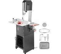 VEVOR Sierra de Cinta Eléctrica Comercial para Carne 850 W 792 x 535 x 1488 mm