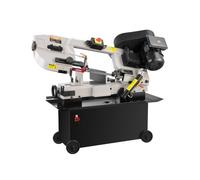 VEVOR Sierra de cinta horizontal para metal de 1,1 KW, capacidad de corte de 17,8 x 30,5 cm, 4 velocidades, velocidad variable, 220 V, corte horizontal y vertical para diversos materiales metálicos, m