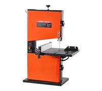 VEVOR Sierra de Cinta para Madera con Motor de 373 W, Altura de Corte de 90 mm, Ancho de Corte de 229 mm, Mesa de Aluminio Fundido de 300 x 300 mm, con Luz de Trabajo de 360°, para Carpintería