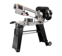 VEVOR Sierra de cinta para metal con base, capacidad de corte rectangular de 10 x 15 cm, sierra para metales con motor de 550 W y 220 V, ajuste de ángulo de 0 a 45°, velocidad variable, corte horizont