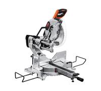 VEVOR Sierra de inglete compuesta deslizante, hoja de 12 pulgadas, motor de 15 amperios, 60 dientes, sierra de inglete deslizante de doble bisel con cable, alineación de precisión LED, ángulo