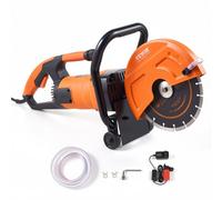 VEVOR Sierra Eléctrica para Hormigón 230mm 2000W Sierra Circular de Alta Potencia Profundidad de Corte de 89 mm Sierra de Disco Húmeda/Seca con Tubería de Agua Bomba de Agua Hoja para Piedra Ladrillo