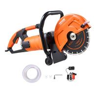 VEVOR Sierra Eléctrica para Hormigón 230mm 2000W Sierra Circular de Alta Potencia Profundidad de Corte de 89 mm Sierra de Disco Húmeda/Seca con Tubería de Agua Bomba de Agua Hoja para Piedra Ladrillo