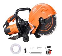 VEVOR Sierra Eléctrica para Hormigón 305mm 2800W Sierra Circular de Alta Potencia Profundidad de Corte de 114mm Sierra de Disco Húmeda/Seca con Tubería de Agua Bomba de Agua Hoja para Piedra Ladrillo
