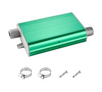 VEVOR Silenciador de Escape para Calentador Diésel, con 2 Abrazaderas y Tornillos, Aleación de Aluminio, Reductor de Ruido para Calentadores de Estacionamiento de 2/5/8 kW, 200 x 103 x 40 mm