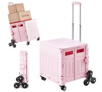 VEVOR Silla de Escalera Carga de 350 Libras Silla de Ruedas Plegable de Aluminio para Subir Escaleras con 2 Ruedas Silla Elevadora de Escaleras Portátil para Personas Mayores y Discapacitadas