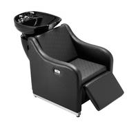 VEVOR Silla de Lavado de Champú, Estación de Lavado de Cabello a Contracorriente con Reposapiés Ancho Tazón de Cerámica Eléctrico para Peluquería, Equipos de Peluquería, Masajes, Spa de Belleza