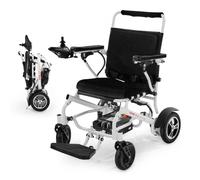 VEVOR Silla de Ruedas Eléctrica para Adultos Capacidad de 136 kg Plegable Ligera Motorizada Autonomía de 21 km Asiento de 53 cm Todoterreno Portátil para Personas Mayores, Discapacitadas