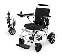 VEVOR Silla de Ruedas Eléctrica para Adultos Capacidad de 136 kg Plegable Ligera Motorizada Autonomía de 21 km Ajuste de 5 Velocidades Todoterreno Portátil para Personas Mayores, Discapacitadas