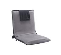 VEVOR Silla de Suelo Ajustable de 6 Posiciones con Respaldo para Meditación, Sillón Plegable 465 x 530 x 520 mm para Leer, Ver Televisión, Sillón Portátil para Niños, Adolescentes y Adultos, Gris
