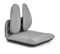 VEVOR Silla de Suelo Relax, Silla Reclinable con Soporte Lumbar Ergonómico, Respaldo Ajustable en 5 Posiciones, Acolchado de Espuma, Marco Metálico y Tapizado de Lino, para Lectura Descanso, Gris