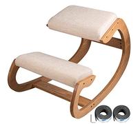 VEVOR Silla ergonómica de Rodillas Taburete de Madera Oficina, recepción, casa, Silla ergonómica de Rodillas, Asiento de Rodilla, Silla de Apoyo para Postura, Plegable, Modelado Alivio del estrés