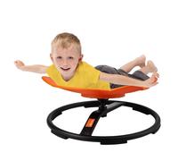 VEVOR Silla Giratoria de 360° para Niños con Forma de Elefante, Capacidad de 100 kg, Silla Sensorial con Base de Metal Antideslizante para Niños Autistas para la Coordinación, el Equilibrio, Naranja
