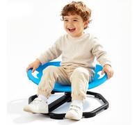 VEVOR Silla Giratoria Sensorial para Autismo Taburete Giratorio para Niños | para Mejorar la Coordinación Corporal y Entrenar el Equilibrio, Carga 50 kg, con Asas de Seguridad, Redondo Azul, 2-6 Años