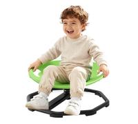 VEVOR Silla Giratoria Sensorial para Niños con Autismo y TDAH de 2-6 Años | para Mejorar la Coordinación Corporal Entrenar el Equilibrio, Carga 50 kg, 430 x 355 mm, Giratorio 360°, Base de Metal, Verde
