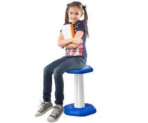 VEVOR Silla Oscilante para Niños Silla Activa con Cojín de Esponja, Taburete Oscilante que Mejora la Concentración, la Postura y la Calma de los Niños de 7 a 14 años para Escuelas y el Hogar, Azul