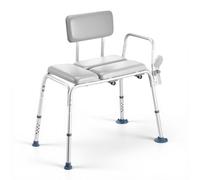 VEVOR Silla para Bañera con Brazo y Respaldo, Asiento de Bañera Capacidad de 227 kg, Altura Ajustable de 385 a 500 mm, Silla de Ducha para Adultos, Personas Mayores, Personas con Discapacidad