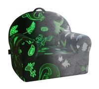 VEVOR Silla para Niños Pequeños Que Brilla en la Oscuridad, Suave y Cómoda, Sofá para Niños Pequeños, Asiento de Sillón de Lectura de Felpa, Sillón Pequeño con Reposabrazos, Gris, 600 x 420 x 520 mm