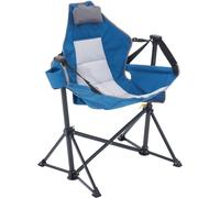 VEVOR Silla Reclinable para Acampar Capacidad de Carga de 136 kg Silla Plegable con Portavasos Bolsa de Almacenamiento Reposacabezas y Respaldo Ajustable para Acampar, Actividades al Aire Libre
