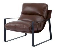 VEVOR Sillón de Acento, Sillón Tapizado 80 x 75 x 82 cm con Acolchado de Espuma Suave, Estructura de Metal y Cojín Extraíble, para Sala de Estar, Dormitorio, Sala de Lectura y Oficina, Marrón