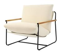 VEVOR Sillón de Acento, Sillón Tapizado 88 x 75 x 85 cm con Acolchado de Espuma Suave, Estructura de Metal y Cojín Extraíble, para Sala de Estar, Dormitorio, Sala de Lectura y Oficina, Beige
