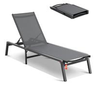 VEVOR Sillón de Exterior con Posición Ajustable de 5 Niveles para Patio y