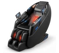 VEVOR Sillón de Masaje 4D, Masaje de Gravedad Cero para Cuerpo Completo, Silla con Reposapiés Extensible Calefacción Bluetooth, Control de Pantalla Táctil, Sillón Relax Reclinable Eléctrico para Hogar
