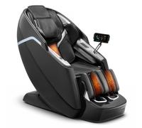 VEVOR Sillón de Masaje con Gravedad Cero y SL-Riel, Modo de Estiramiento de Yoga, Masaje 3D/4D con Voz IA, Calefacción, Pedal Eléctrico, 36 Airbags, Pantalla TFT, Botones en el Reposabrazos, Ruedas
