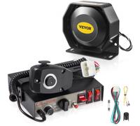 VEVOR Sirena Paquete de sirena de advertencia de emergencia de 8 tonos 200 W con altavoz PA Sistema de micrófono Caja de sirena de vehículo adecuada para vehículos de policía, ambulancia, bomberos
