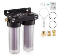 VEVOR Sistema de Agua Desionizada con Resina de 2 x 5 L Cambio de Color, Sistema de Lavado de Coche, Desionizador de Agua para Sistema de Lavado Impecable, para Autos, Casas Rodantes, Ventanas