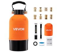 VEVOR Sistema de Agua Desionizada con Resina DI de 5 L, Sistema de Lavado de Coche con Medidor de TDS, Desionizador de Agua para Sistema de Lavado Impecable, para Autos, Casas Rodantes, Ventanas