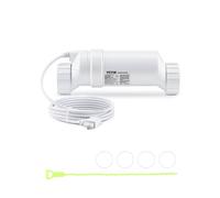 VEVOR Sistema de Cloración de Agua Salada con Línea Eléctrica de 4,6 m, Celda de Cloración de Piscina Compatible con Hayward W3T-Cell-9 (T9), para Piscinas Enterradas de Hasta 25000 Galones, Blanco