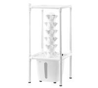 VEVOR Sistema de Cultivo Hidropónico con Luz de Cultivo, Torre Hidropónica Vertical de 6 Niveles con 30 Cápsulas, Bomba de Agua, Kit de Germinación de Plantas para Hierbas, Frutas y Verduras