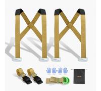 VEVOR Sistema de Elevación y Transporte, para 2 Personas, con 2 Correas, 2 de Transporte y 1 de Mano, Correas de Hombro Ajustables para Mover Muebles, Electrodomésticos y Colchones, Carga 454 kg