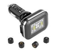 VEVOR Sistema de Monitoreo de Presión de Neumáticos para Vehículos Recreativos, 7,3 a 87 PSI, Sistema de Alarma Inalámbrico Universal, TPMS a Prueba de Agua 4 Sensores, 5 Modos Alarma, 51 x 39 x 77 mm