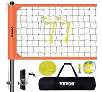 VEVOR Sistema de Red de Voleibol, Postes de Aluminio Unisex Adulto
