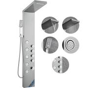 VEVOR Sistema de panel de ducha con 4 modos, torre de panel de ducha, lluvia, cascada, 5 chorros de masaje de cuerpo completo y 3 configuraciones de cabezal de ducha de mano con manguera
