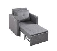 VEVOR Sofá Cama con Respaldo Ajustable en 5 Ángulos Carga de 249,5 kg, Gris